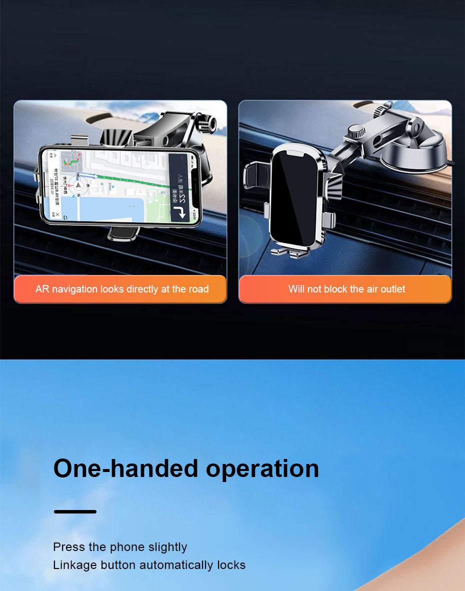 🚘 Car Phone Holder – Ultra-Stable Suction Cup & 360° Rotation