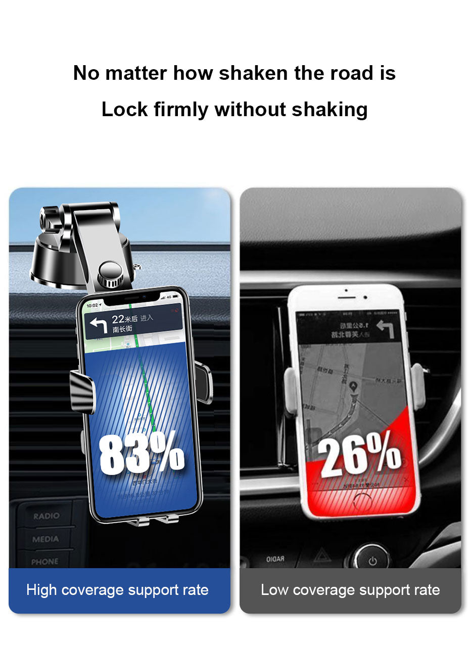🚘 Car Phone Holder – Ultra-Stable Suction Cup & 360° Rotation
