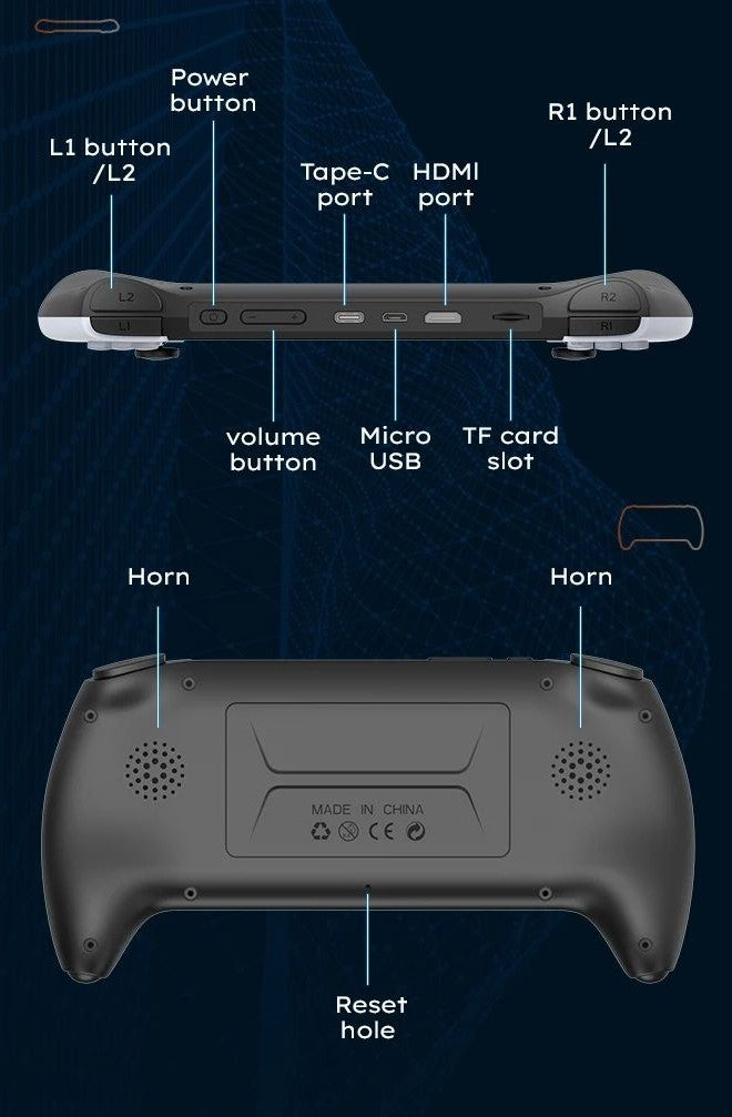 🎮 Project X Portable Console – 4.3" IPS HD Screen, Dual Joystick & Multi-Emulators