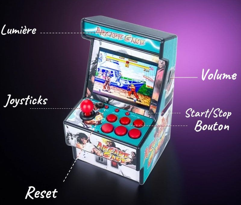Mini Retro Arcade Cabinet – 16-Bit with 150+ Classic Games 🎮