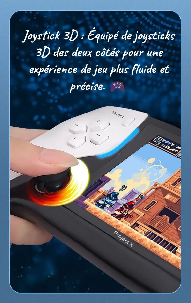 🎮 Project X Portable Console – 4.3" IPS HD Screen, Dual Joystick & Multi-Emulators