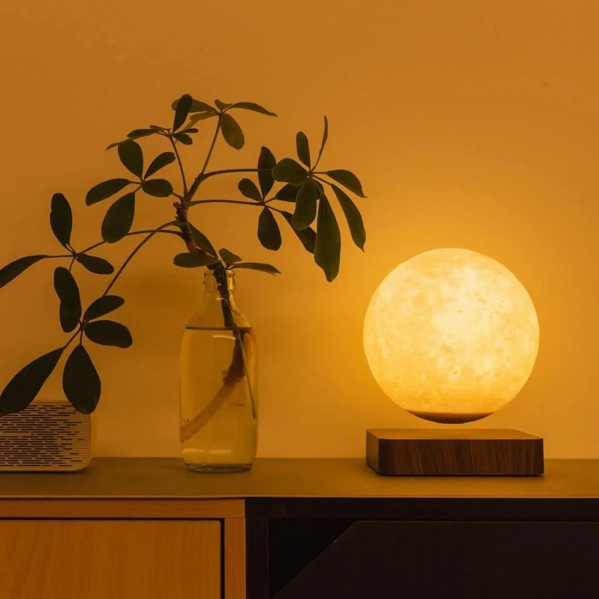🌙 Lampe Lune Lévitation Magnétique - Éclairage LED 3 Couleurs