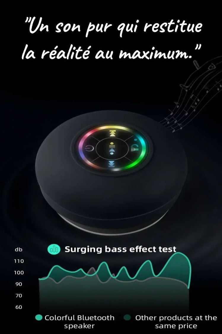 Mini Waterproof RGB Bluetooth Speaker – Powerful Sound & Ambient Lighting!