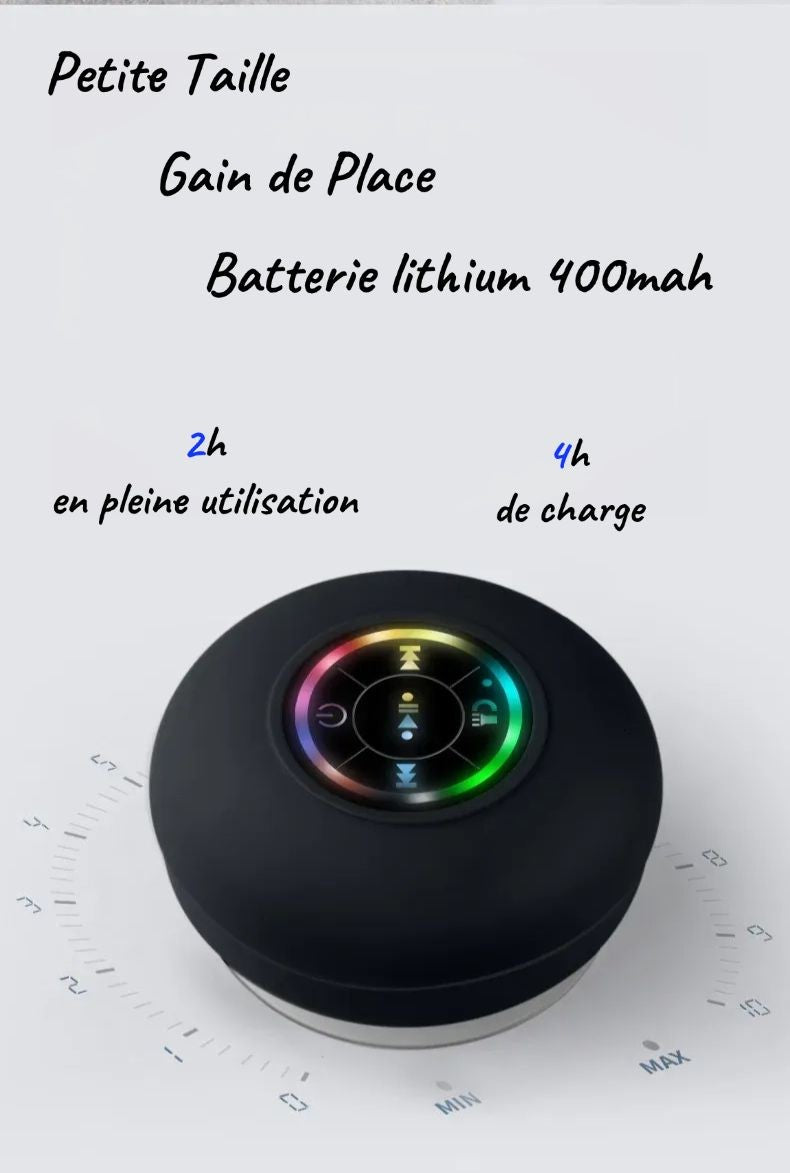 Mini Waterproof RGB Bluetooth Speaker – Powerful Sound & Ambient Lighting!