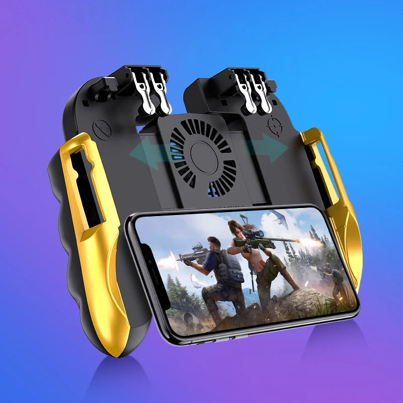Smartphone Game Trigger Controller – Joystick with Cooling Fan + Battery!