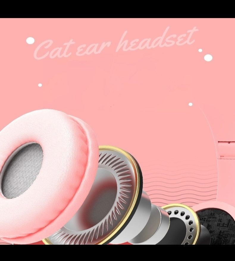 P47M Bluetooth LED Cat Ears Headphones