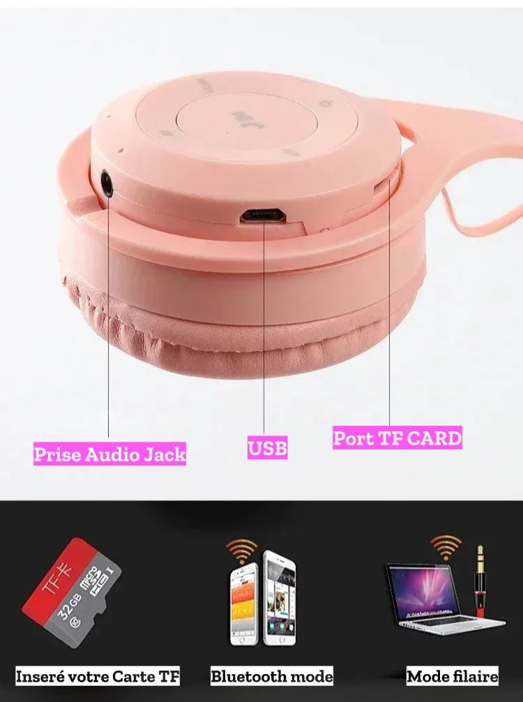 Y08 Wireless Bluetooth Headset – Macaron Style &amp; Gaming Performance