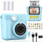 📸 Appareil Photo Instantané Enfant - 1080P HD, Impression DIY & Jeux -