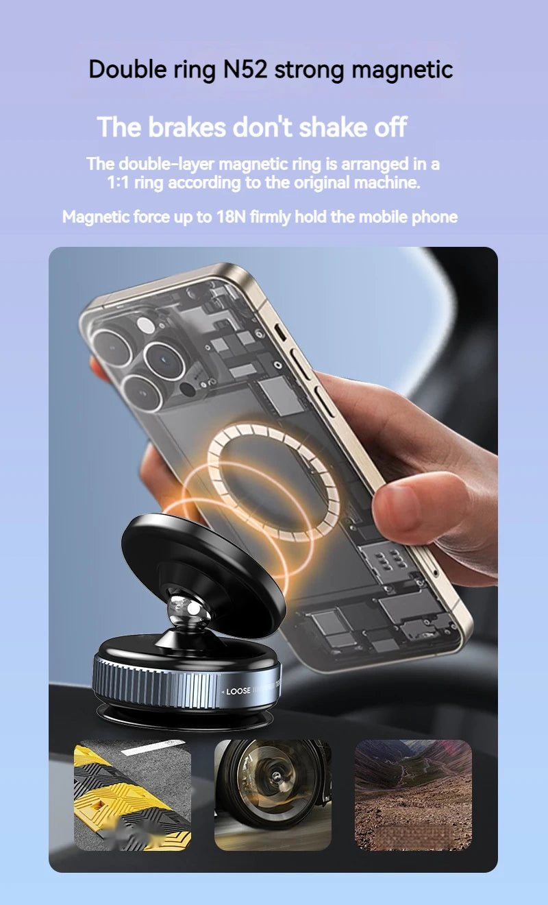 Support Téléphone Magnétique Universel - Fixation Puissante & Polyvalente