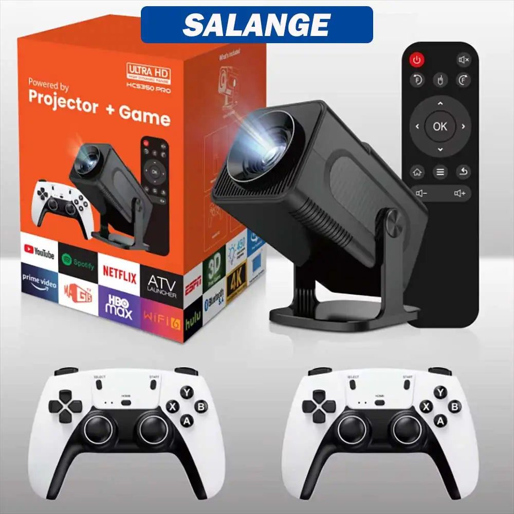HCS350 Pro Mini Projector + Controllers 🎮