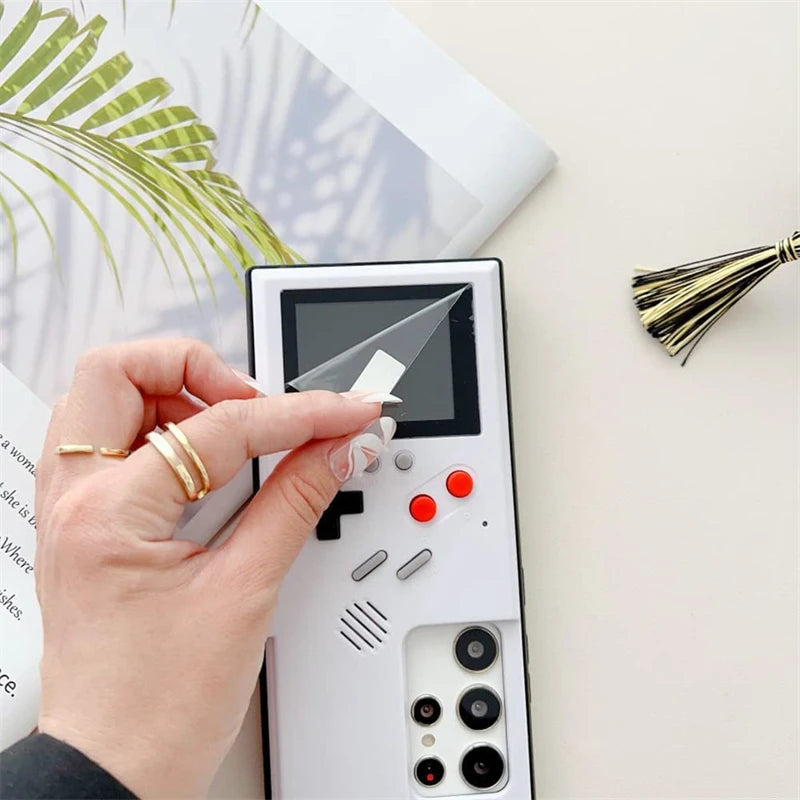 Coque GameBoy Rétro pour Samsung - Étui Gaming avec Écran Couleur 🎮