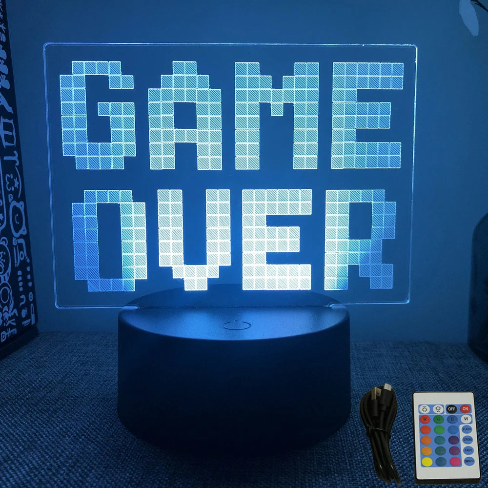 3D Gaming LED Lamp