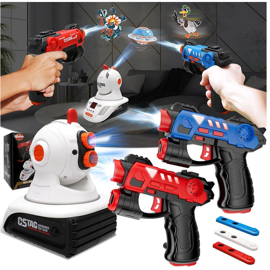 Pistolet Laser Interactif avec Cible Rotative – Jeu de Tir Ludique pour Enfants et Adultes 🎯🔫