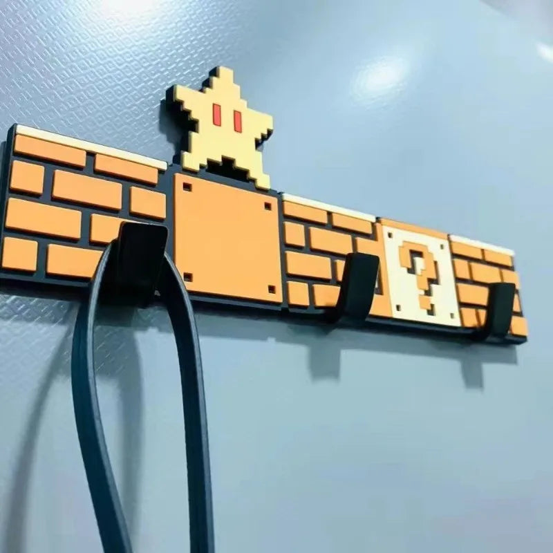 Super Mario Magnetic Hooks – Pixelated &amp; Fun Storage for Your Keys and Accessories 