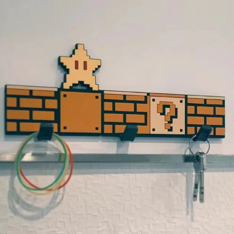 Super Mario Magnetic Hooks – Pixelated &amp; Fun Storage for Your Keys and Accessories 