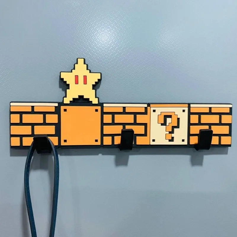 Super Mario Magnetic Hooks – Pixelated &amp; Fun Storage for Your Keys and Accessories 