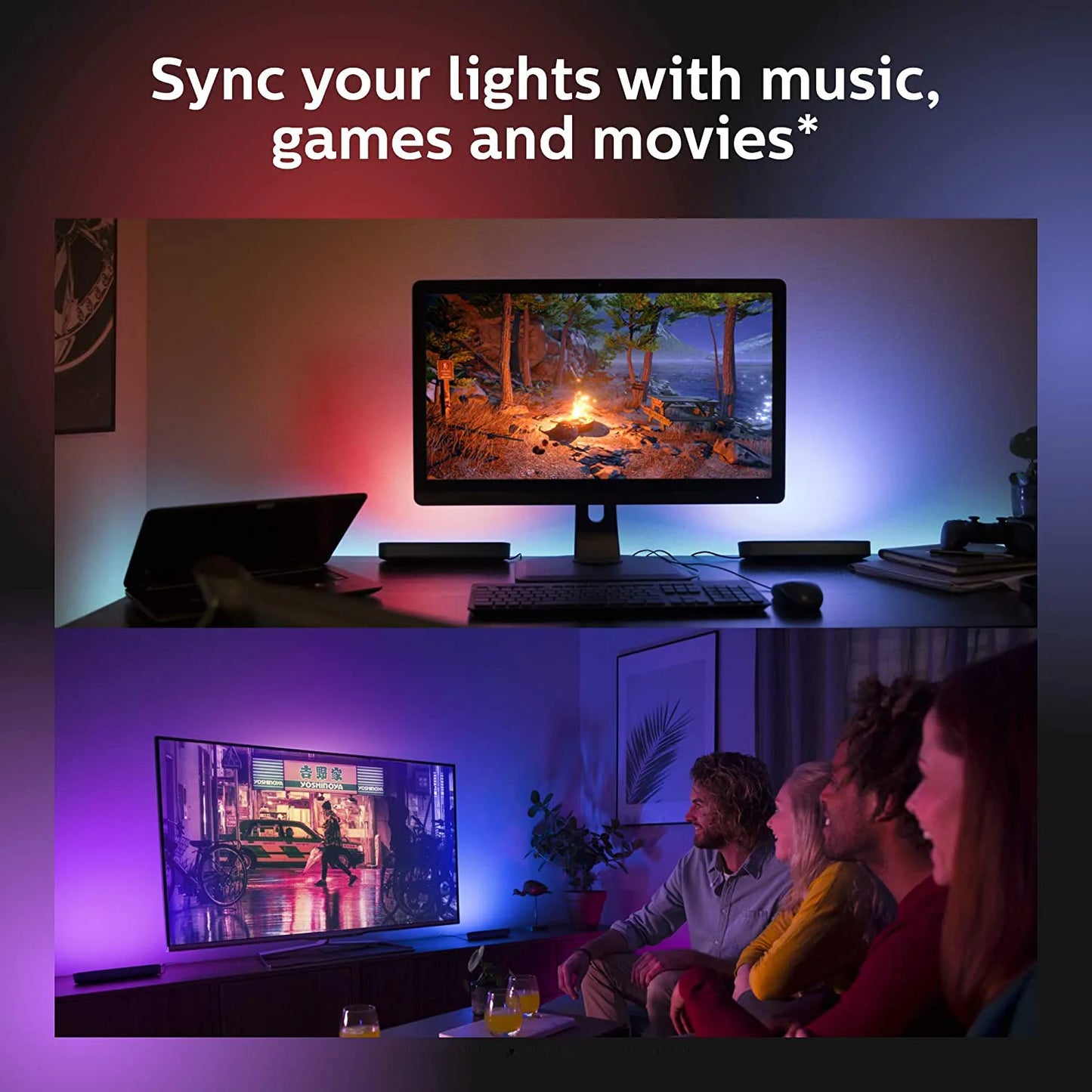 RGB Gaming Ambiance LED Lamp