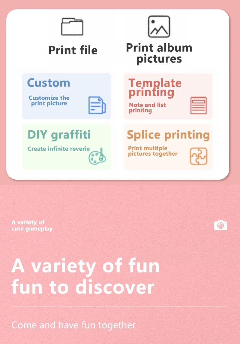📸 Appareil Photo Instantané pour Enfants - Impression Thermique & Vidéo HD