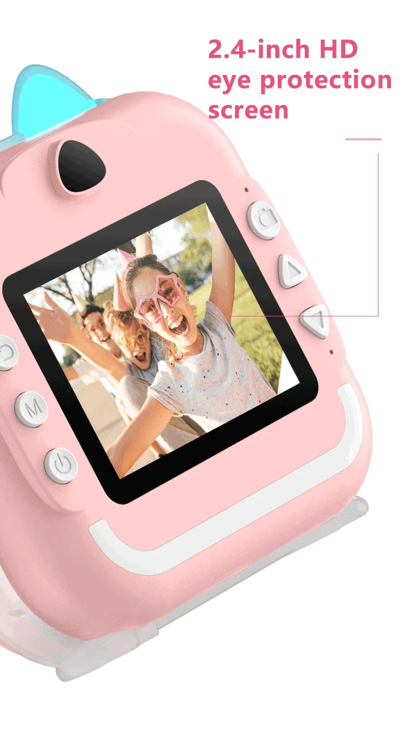 📸 Appareil Photo Instantané pour Enfants - Impression Thermique & Vidéo HD