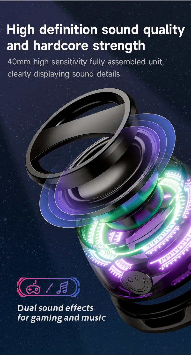 🔊 Enceinte Bluetooth Magnétique – Son Puissant & Éclairage RGB