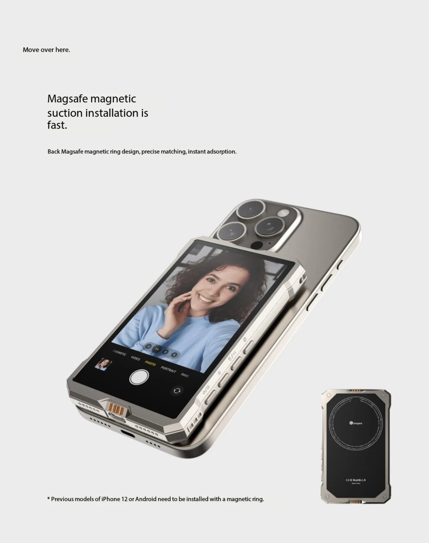 📱 Écran de Projection Sans Fil pour Smartphone - Compatible iOS & Android