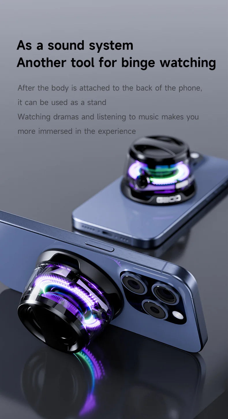 🔊 Enceinte Bluetooth Magnétique – Son Puissant & Éclairage RGB