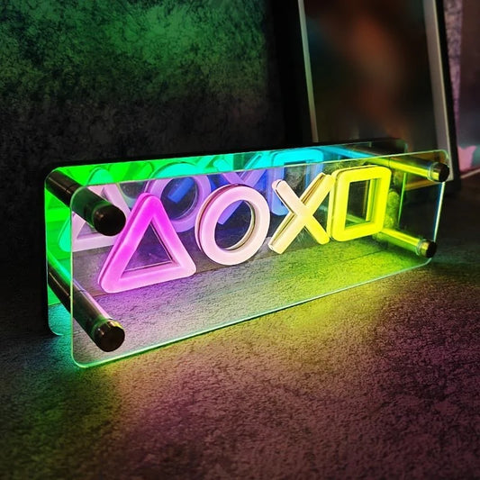 3D Neon Mirror Effect Lamp